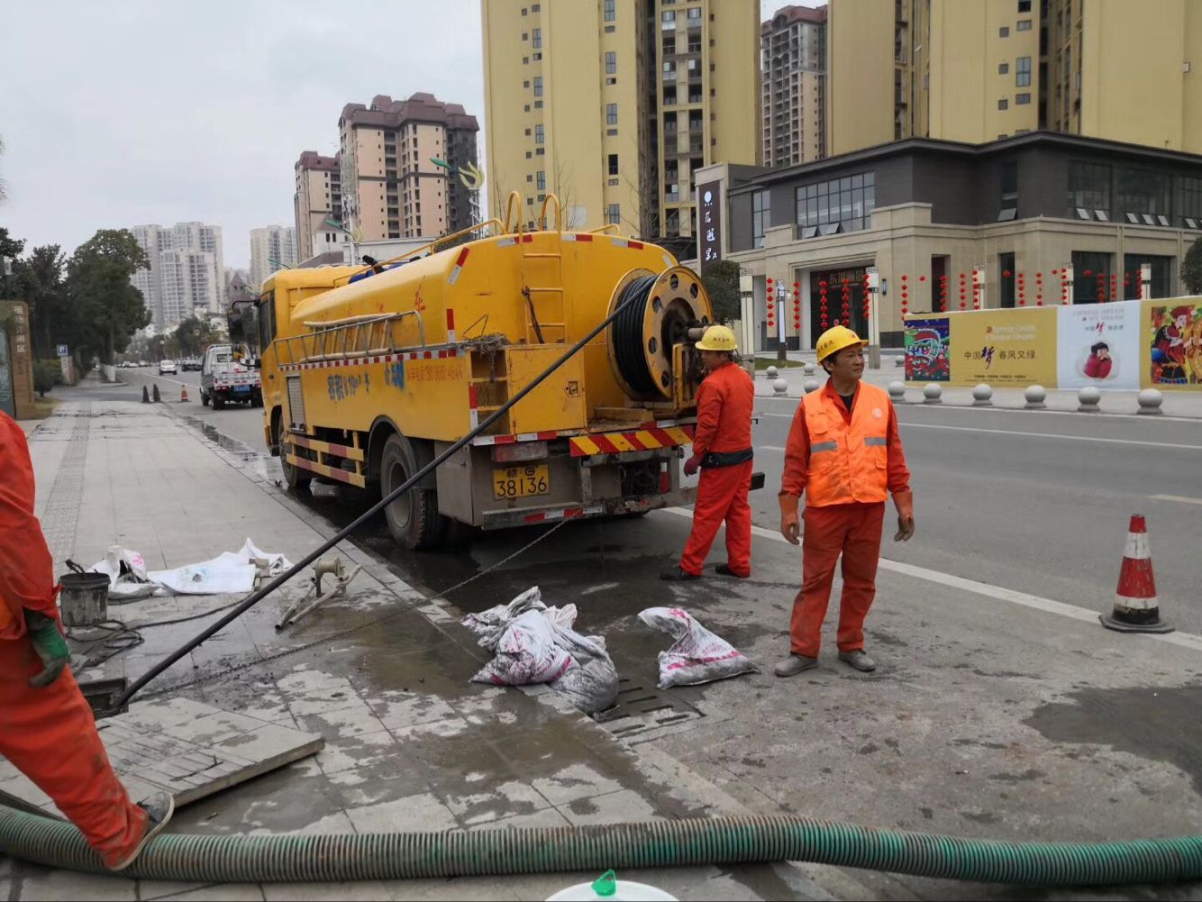 净潭乡排污管道清淤-管道清洗
